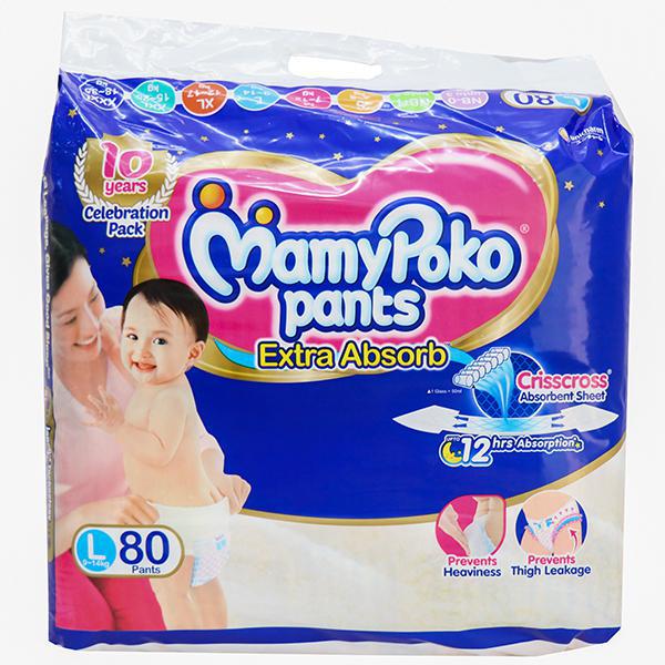 Many Poko Pants L- 4Pants 9-14 kg.