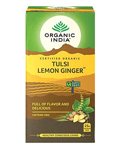 Organic Tulsi Tea Lemon Ginger